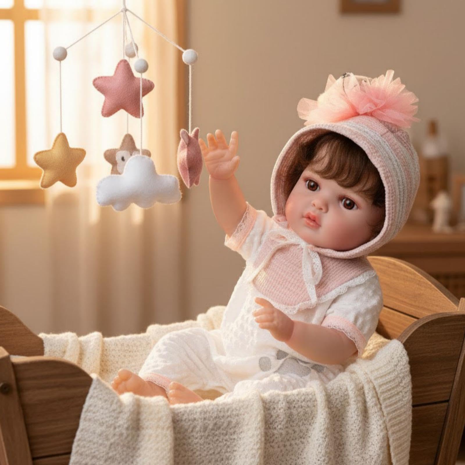 Amazon | Cloveray 20インチリボーンドール かわいい赤ちゃん人形 植毛